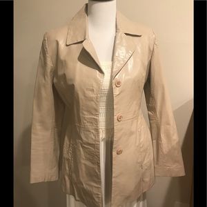 BRANDON THOMAS Leather Blazer!